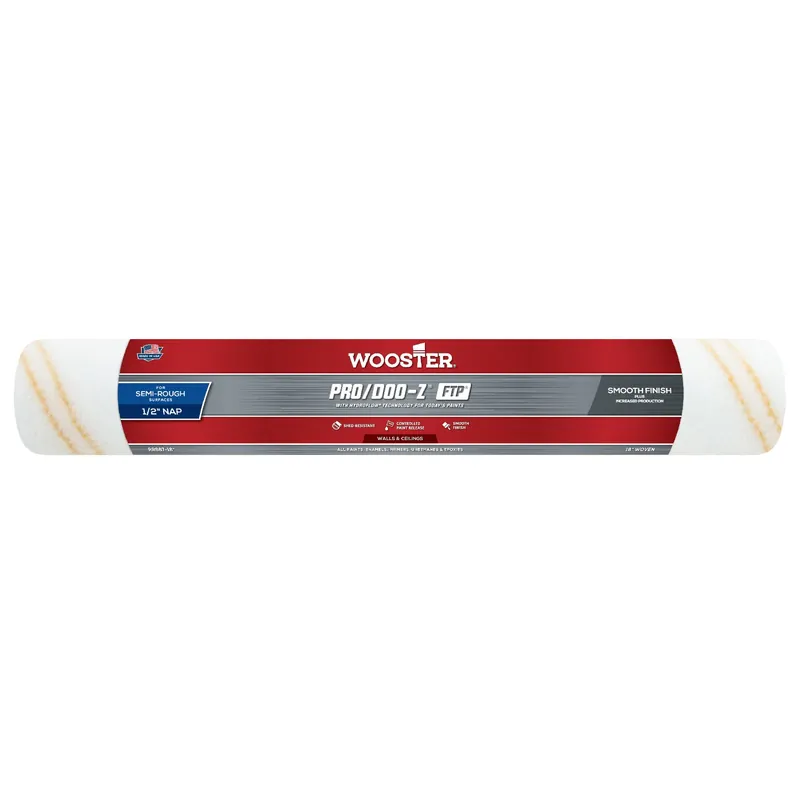 Wooster Pro/Doo-Z FTP Synthetic Blend 18 In. W X 1/2 In. Paint Roller Cover 1 Pk