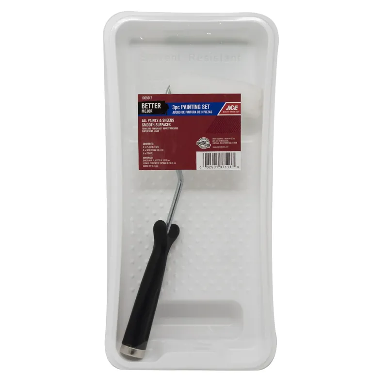 Better Plastic Paint Tray Set - 4 In. W X 13 In. L - 3 Piece Set