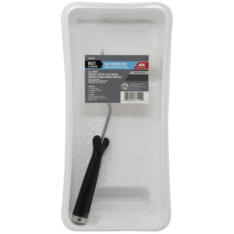 Best Plastic Paint Tray Set - 4 In. W X 12 In. L - 3 Piece Set
