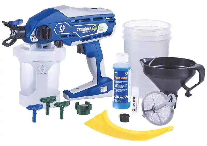 TrueCoat 360 Airless Handheld Paint Sprayer Kit, Dual Speed