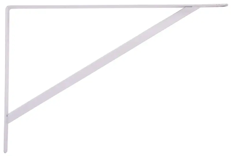 Heavy Duty Shelf Bracket 20 X 13 Inch White Steel Model 21026phl-ps