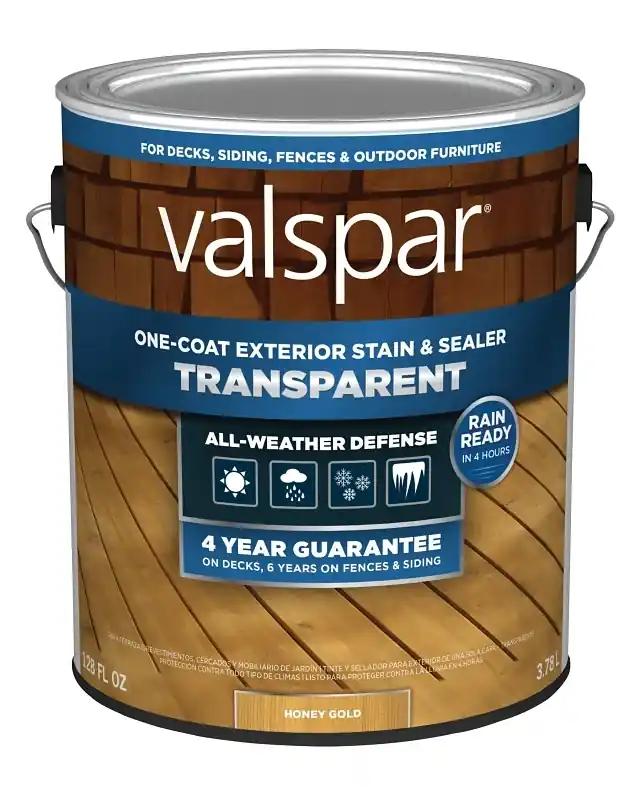 One-Coat Transparent Stain & Sealer, Honey Gold, 1 Gallon
