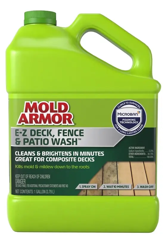 EZ Deck Fence And Patio Wash Gallon Kills Mold Mildew And Algae