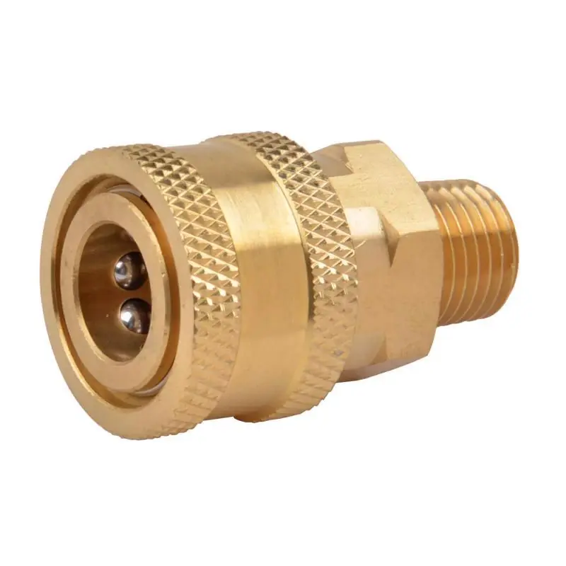 Surfacemaxx 1/4-in Male Npt X 1/4-in Female Quick Connect Coupler 5500 Psi Brass