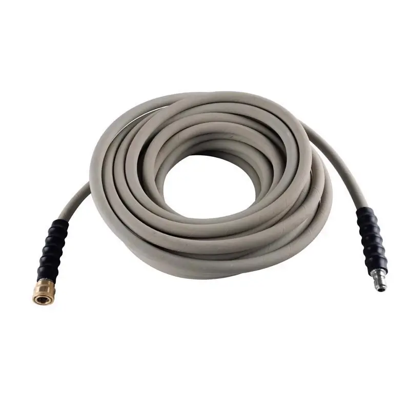 Surfacemaxx 3/8 In Diameter X 50 Ft Length Steel And Polyester Braided Pressure Washer Hose 4500 Psi