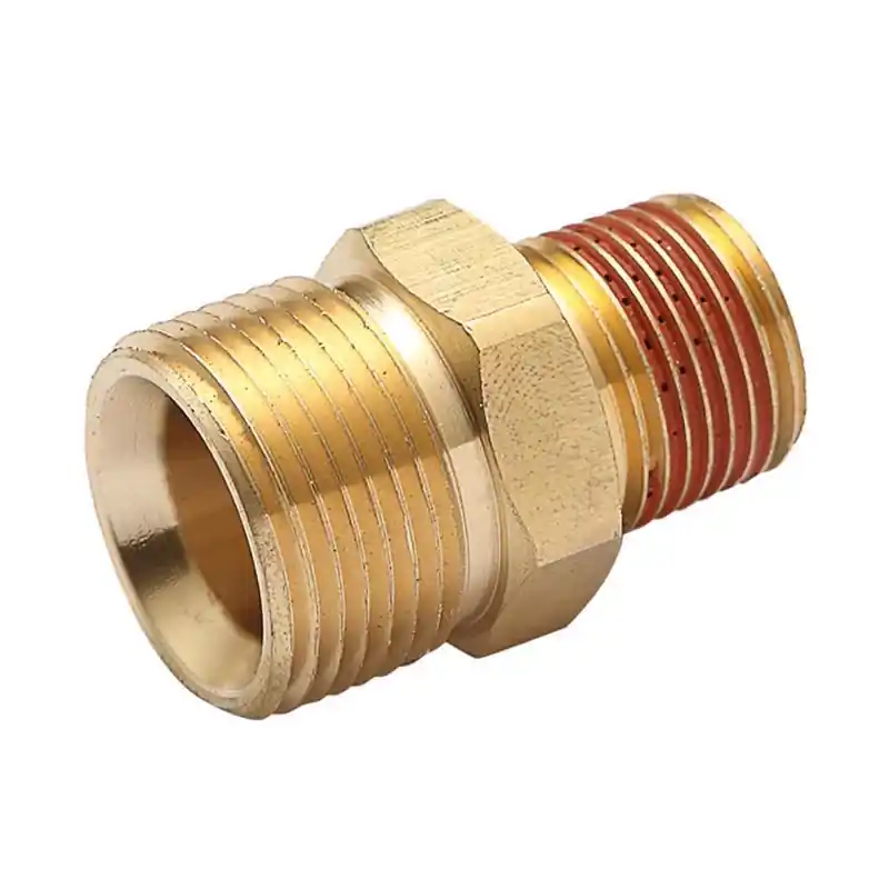 Surfacemaxx M22 Male X 3/8-in Male Npt Brass Screw Nipple 4500 Psi