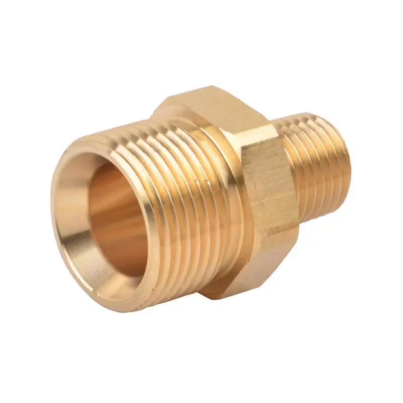 Surfacemaxx M22 Male X 1/4 Inch Male Npt Brass Screw Nipple 5800 Psi