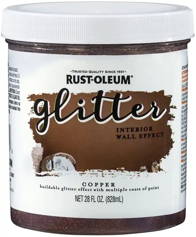 Rust-Oleum Glitter Copper Water-Based Paint Interior 28 Oz