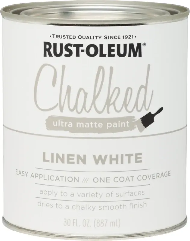 Chalked Paint, White, 30 Oz.