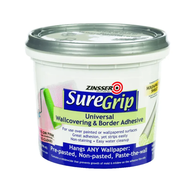 SureGrip Universal Wallcovering Adhesive, Qt.
