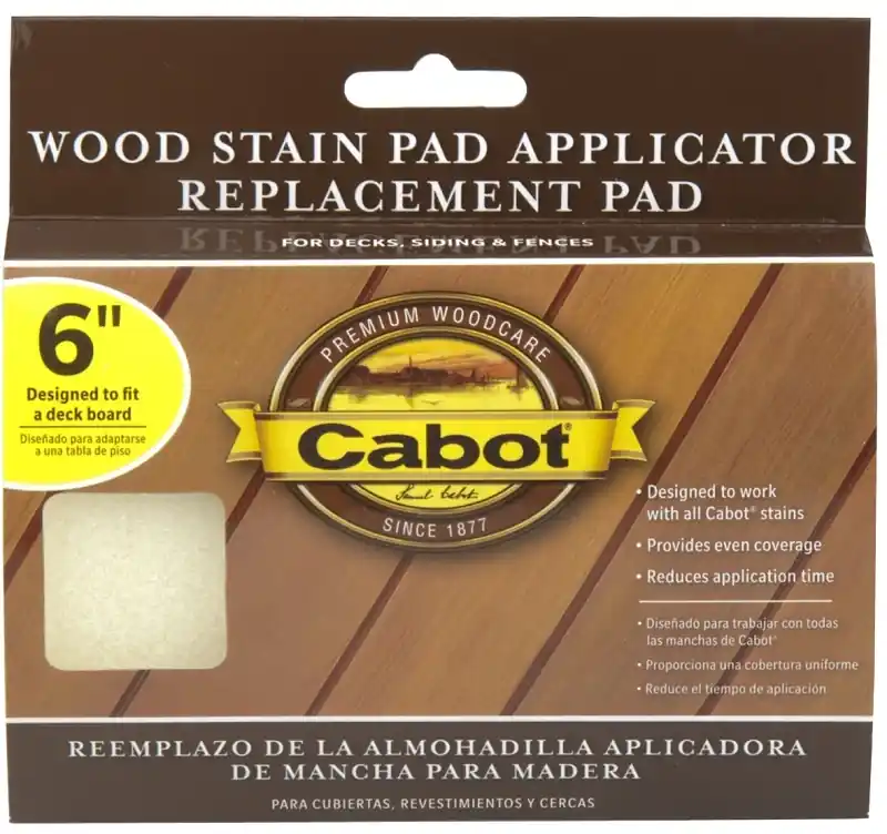 Synthetic Fabric 6 Inch Wood Stain Pad Refill For Decks And Fences