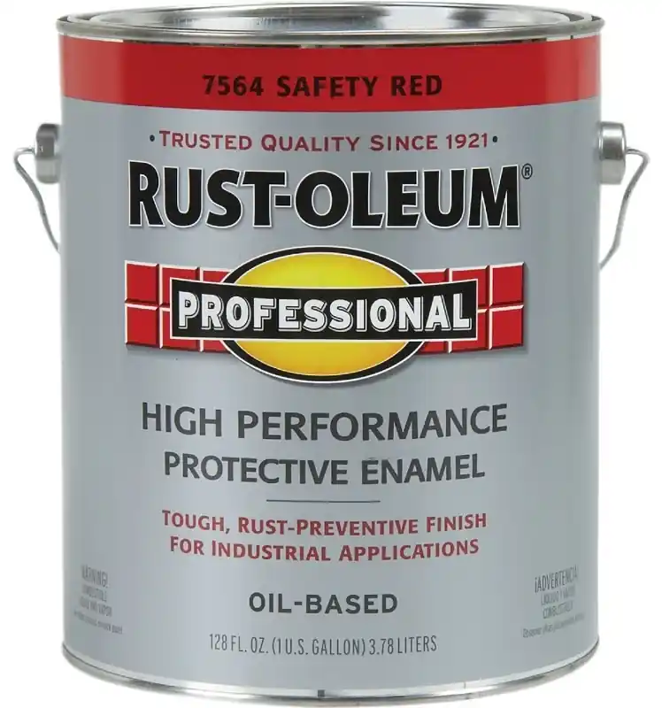 Professional Enamel Paint, Safety Red, 1-Gallon