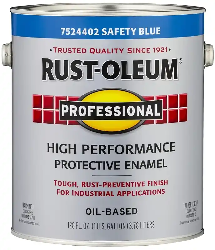 Professional Enamel Paint, Safety Blue Gloss, Gallon