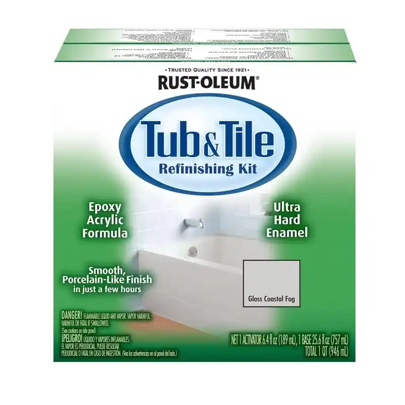Rust-Oleum Specialty Gloss Coastal Fog Tub And Tile Refinishing Kit Interior 1 Qt