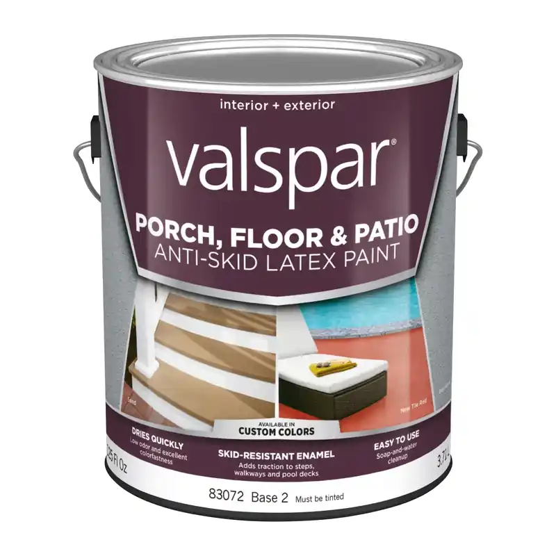 Clear Base 2 Anti-skid Porch, Floor & Patio Paint 1 Gallon
