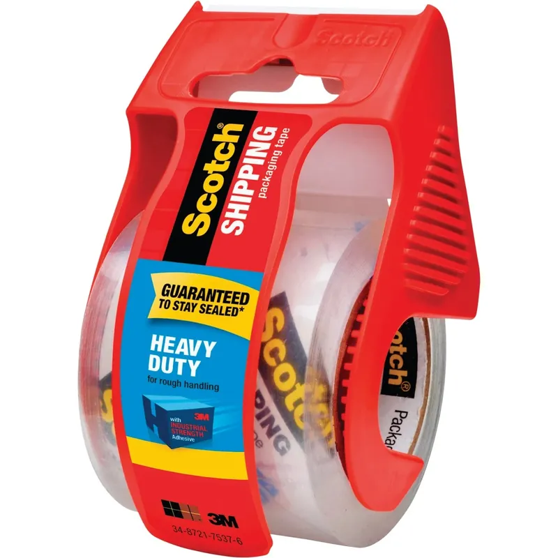 Scotch Heavy Duty Clear Mailing Tape 1.88 In. X 800 In. With Dispenser