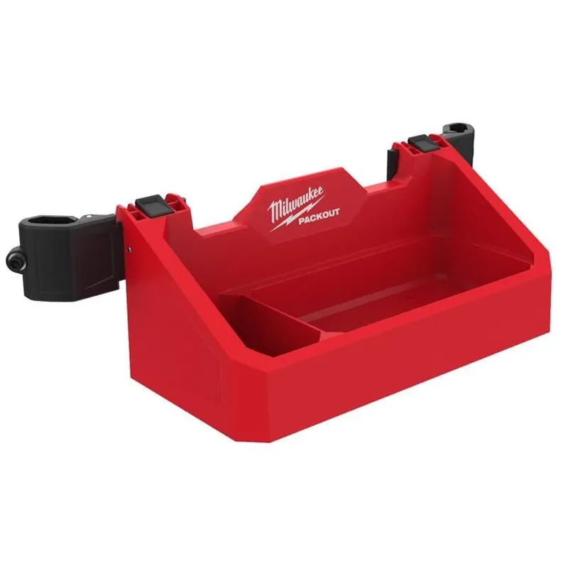 Milwaukee PACKOUT Modular Tool Tray – Dual Compartment ABS/Polycarbonate, Black/Red