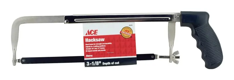 12 In. Adjustable Carbon Steel Economy Hacksaw With Pistol Grip Handle