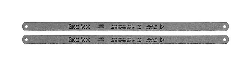 Great Neck 12 In. 31 Bi-Metal Hacksaw Blade 32 TPI 2 PK
