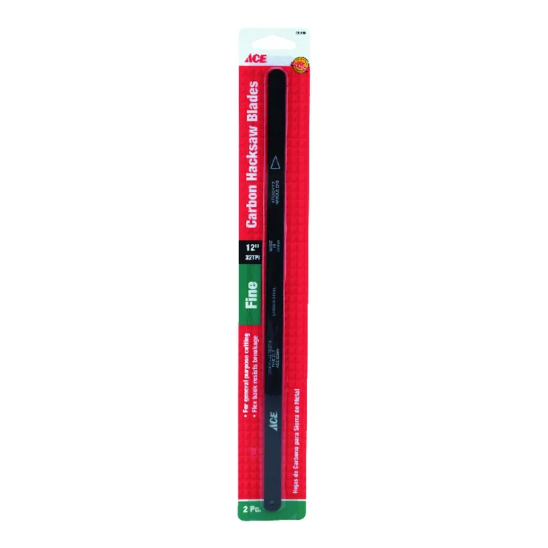 Ace 12 In. Carbon Steel Hacksaw Blade 32 TPI 2 Pk