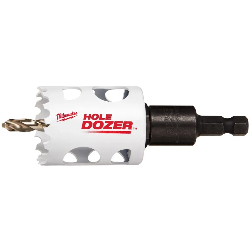 Milwaukee Hole Dozer 1-1/2 In. Bi-Metal 2.7 In. L X 3/8 In. D Hole Saw With Arbor And Pilot Bit Arbo