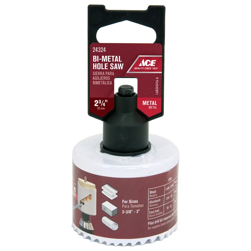 2-3/4 In. Bi-metal Variable Pitch Hole Saw With Arbor And M42 Tooth Edge