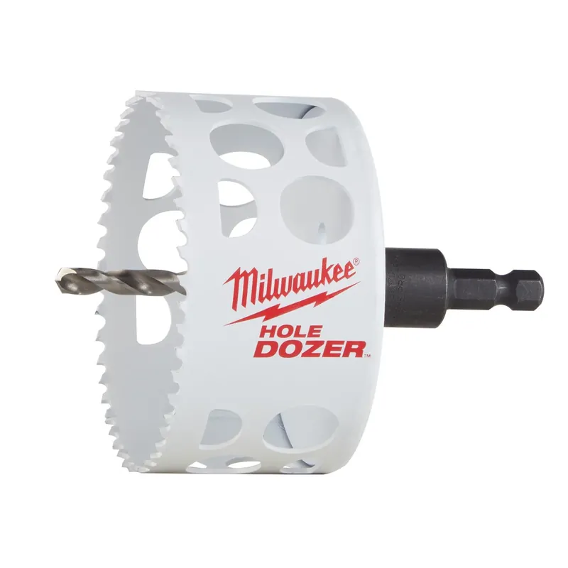 Milwaukee Hole Dozer 3-1/2 In. Bi-Metal 3.5 In. L X 3/8 In. D Hole Saw With Arbor And Pilot Bit Arbo