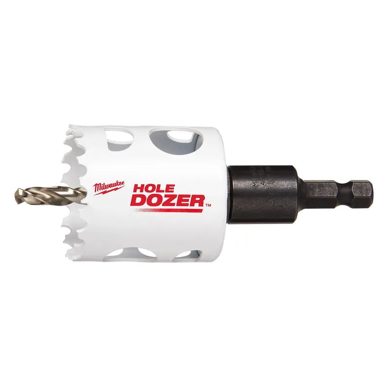 Milwaukee Hole Dozer 1-3/4 In. Bi-Metal 2.7 In. L X 3/8 In. D Hole Saw With Arbor And Pilot Bit Arbo