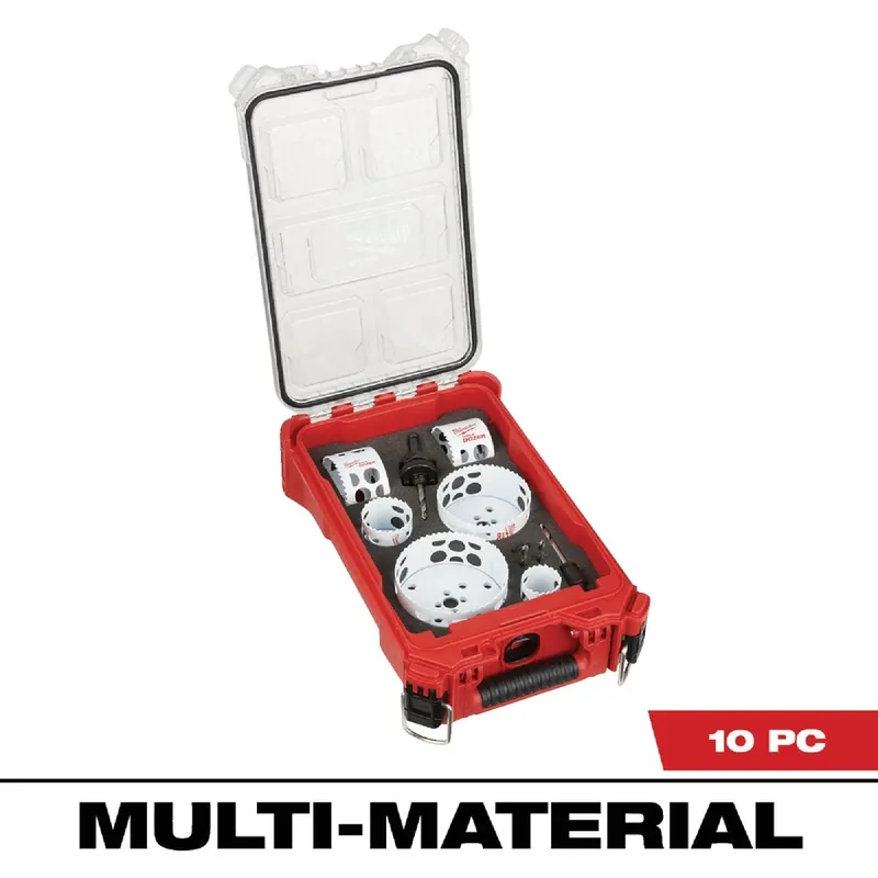 Milwaukee Hole Dozer Bi-Metal 4.6 In. L Hole Saw Kit Arbor Included