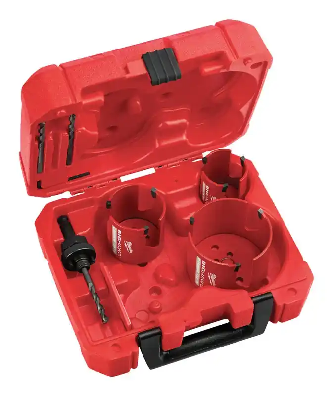 Big Hawg Carbide-tipped Hole Saw Set (7-piece) For Wood & Metal