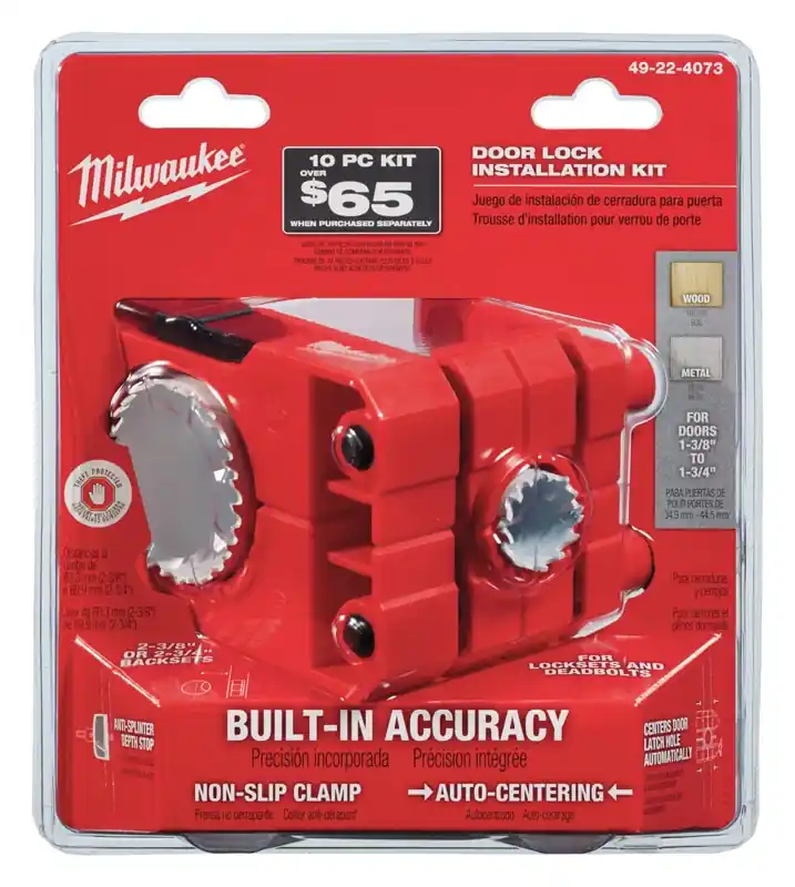 Hole Saw Door Lock Installation Kit