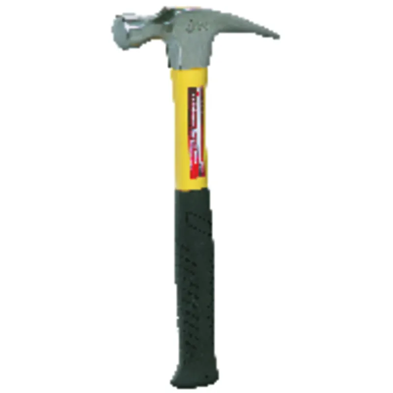 16 Oz Smooth Face Rip Claw Hammer With Fiberglass Handle 13.23 In. Long