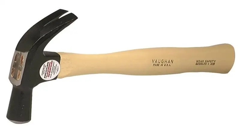 16 Oz Double-duty Straight Claw Hammer, Forged High-carbon Steel Head