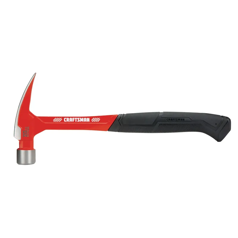 20 Oz Smooth Face Claw Hammer With Ergonomic Steel Handle 13.5 In.