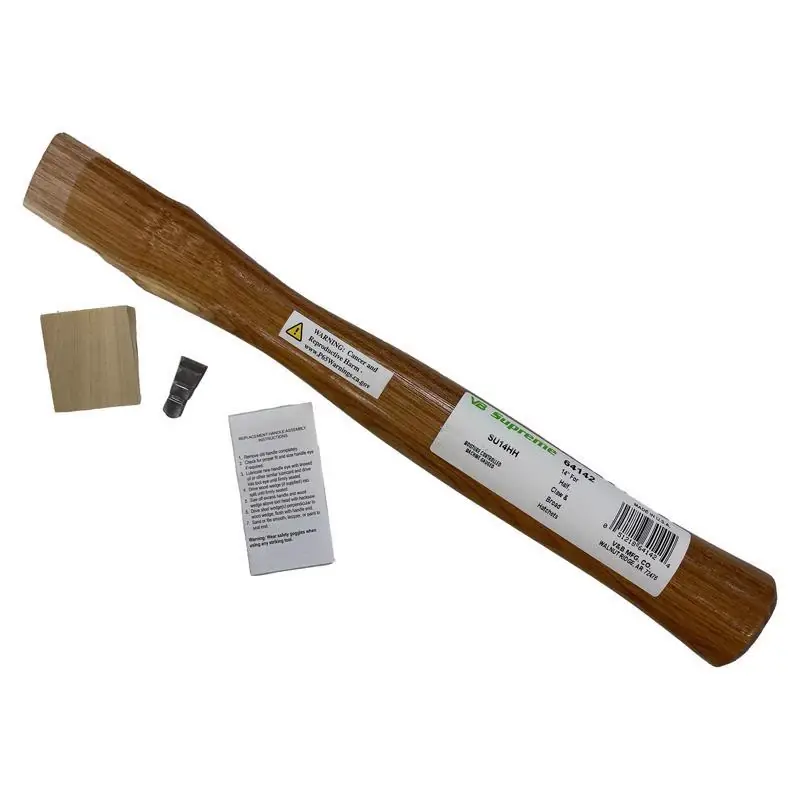 Supreme 14 Inch American Hickory Replacement Handle - 4 Pieces