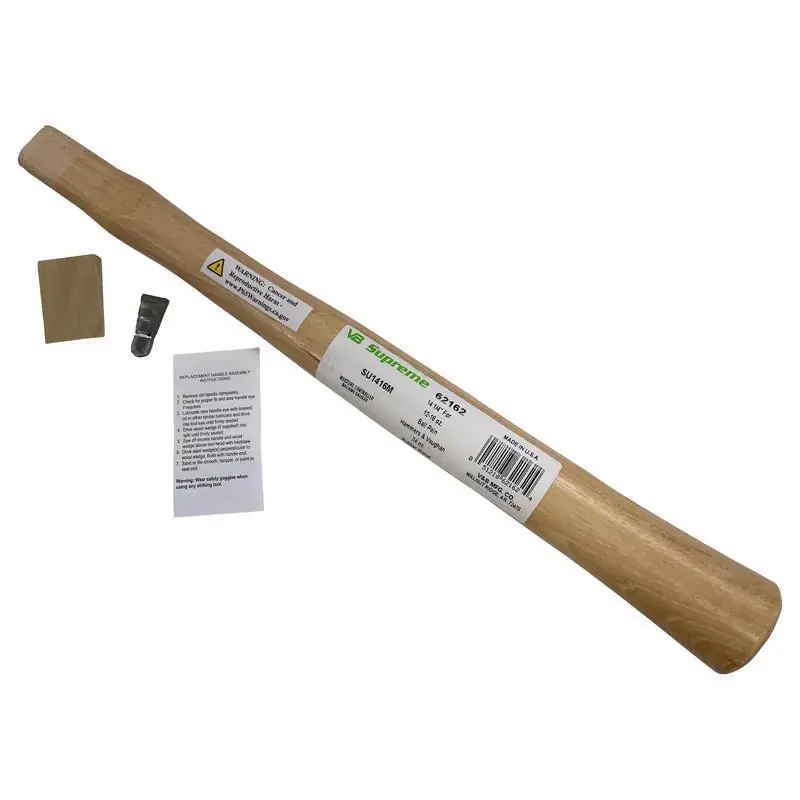 Supreme 14 Inch American Hickory Replacement Handle Brown 4 Pieces