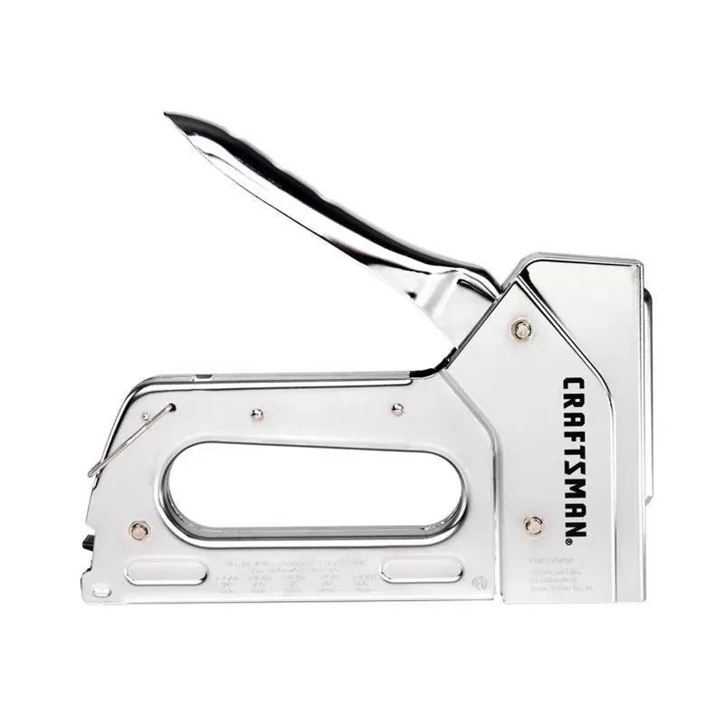 Craftsman 9/16" Heavy‑Duty Manual Stapler – Silver, High‑Capacity