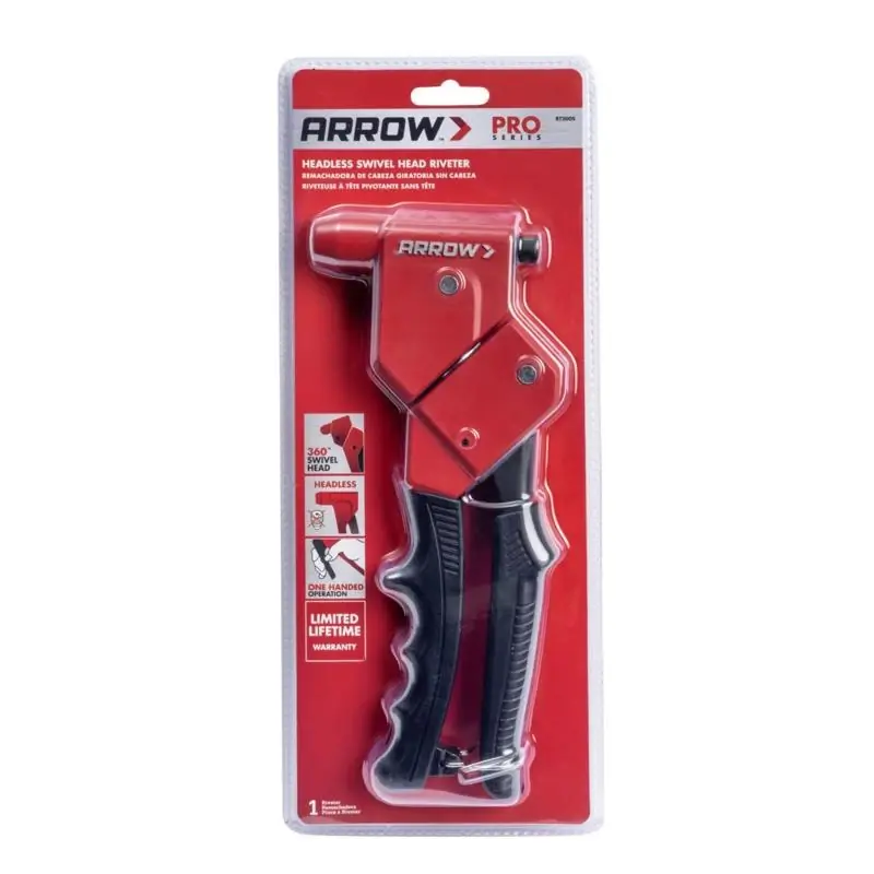 Metal Headless Rivet Tool Rt300s Black/red 1 Piece