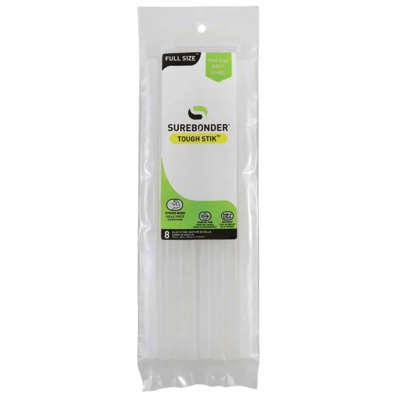 Surebonder .44 In. D X 10 In. L Hot Glue Sticks Clear 8 Pk