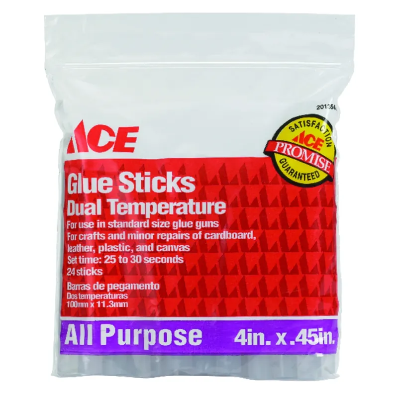 Ace 0.5 In. Dia. X 4 In. L Glue Sticks Clear 24 Pk