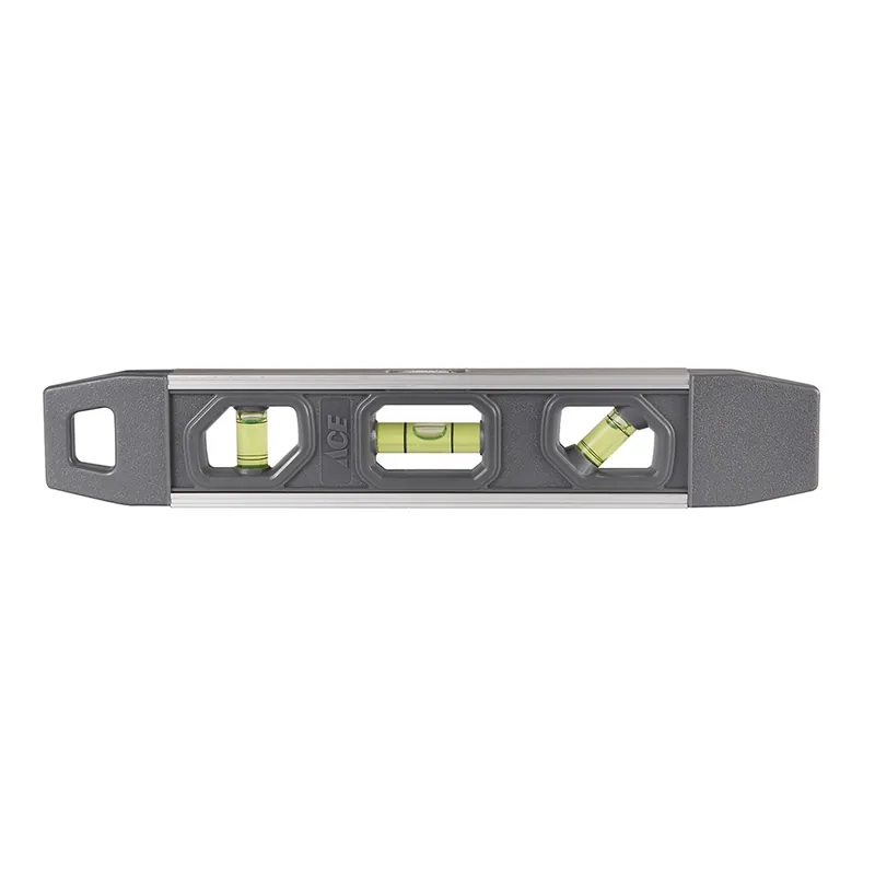 9 In. Aluminum Magnetic Shock-resistant Torpedo Level With 3 Vials