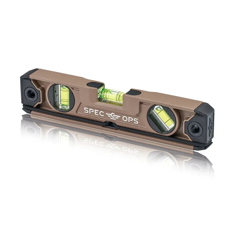 Spec Ops 10 In. Aluminum Magnetic Torpedo Level With Bungee And Larger Block Vials