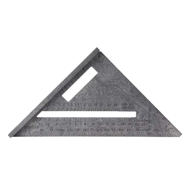 7 In. L X 10 In. H Plastic Rafter Angle Square - Durable And Lightweight
