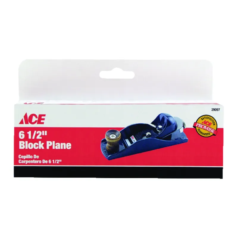 6.5 Inch L X 1.6 Inch W Adjustable Block Plane - Cast Iron Construction