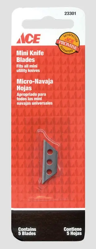 Ace 0.02 In. Carbon Steel Utility Replacement Blade 5 Pk