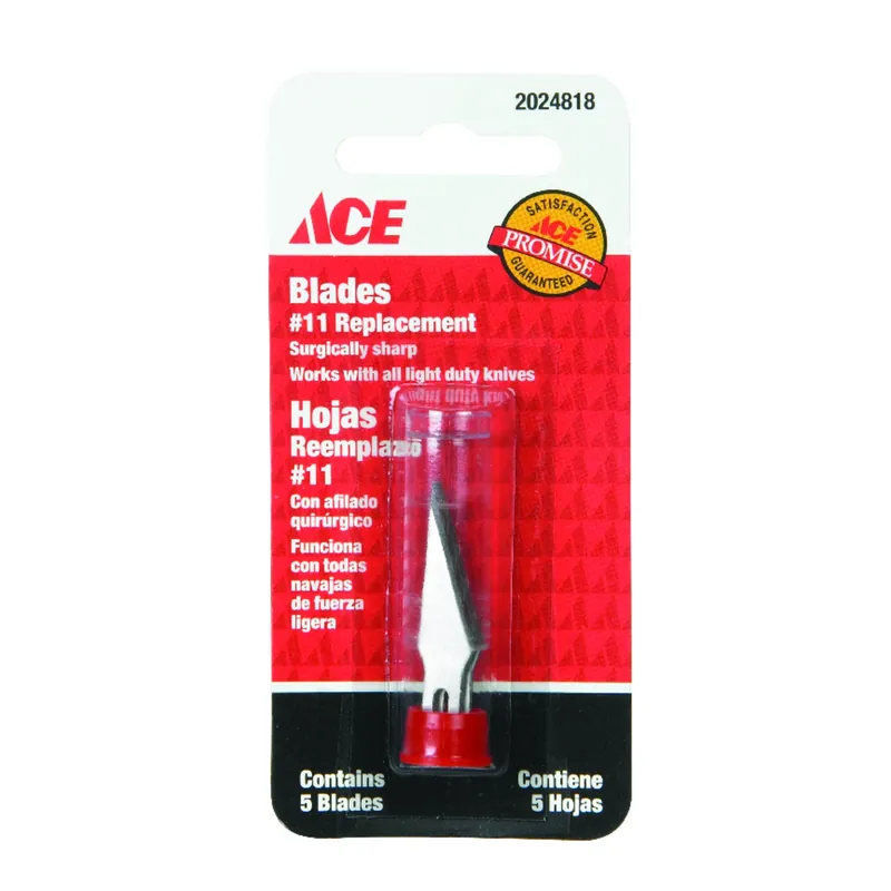 Ace Fixed Blade Hobby Knife Replacement Blades Silver 1 Pc.