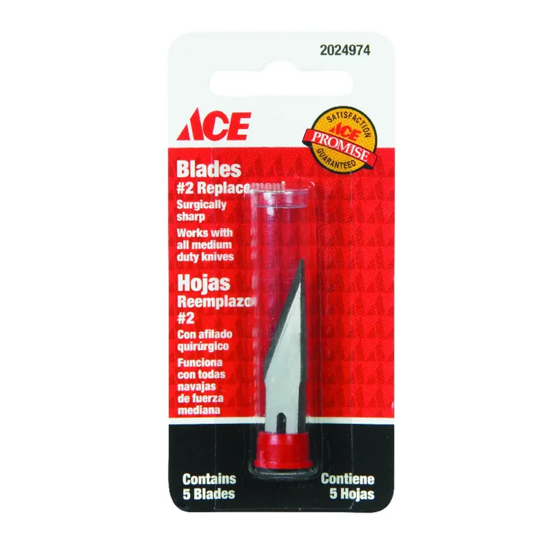 Ace Fixed Blade Hobby Knife Replacement Blades Silver 1 Pc.