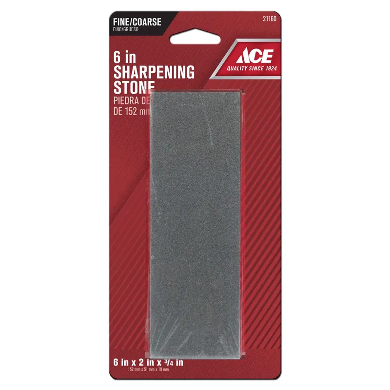 6 In. L Silicon Carbide Sharpening Stone 60/80 Grit For Knives And Tools