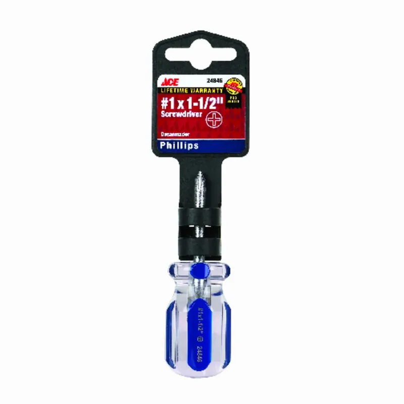 1-1/2 In. Phillips No. 1 Screwdriver Steel Black - Model 24846aht