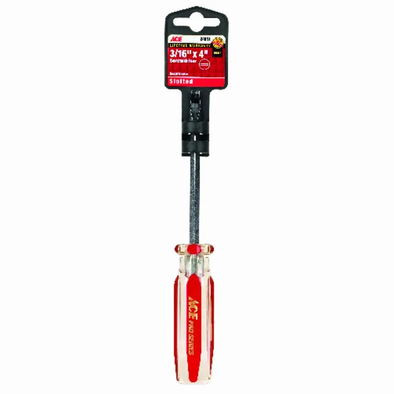 4 In. Slotted Screwdriver 3/16 In. Steel Black Model 24851aht